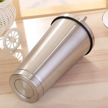 Load image into Gallery viewer, 500ml Stainless Steel Mug Travel Tumbler Coffee Cup With Drinking Straw Portable
