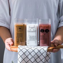 Load image into Gallery viewer, Creative Printed milk Glass mugs,Milk Tea Breakfast mug coffee Cup mugs for tea,christmas mug Drinkware unique gift 400ml
