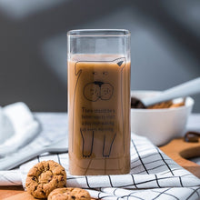 Load image into Gallery viewer, Creative Printed milk Glass mugs,Milk Tea Breakfast mug coffee Cup mugs for tea,christmas mug Drinkware unique gift 400ml
