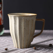 Load image into Gallery viewer, Japanese style coarse ceramic heat-resistant mug milk coffee ceramic cup office drinkware gift
