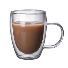Load image into Gallery viewer, Double Wall Glass Coffee Mug Tea Beer Milk Mug Handmade Transparent Lemon Mug Water Drink Cup Copo Caneca Criativa Beer Glass
